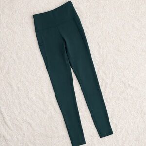 Pineapple Clothing greenish blue Leggings w/ Mesh Side Pockets – Women’s S